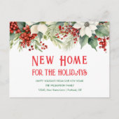 休暇用の新しいホーム引越し通知 ポストカード (正面)
