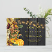 休暇用の新しい家サンクスギビング 案内状 (スタンド正面)