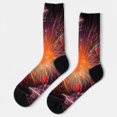 休暇花火プレミアムクユニセックスルー ソックス (左)