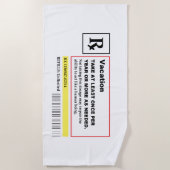 "休暇規定"のビーチタオル ビーチタオル (正面)