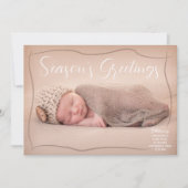 休暇誕生発表 – クリスマスカード – BRN (正面)