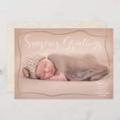 休暇誕生発表 – クリスマスカード – BRN (正面/裏面)