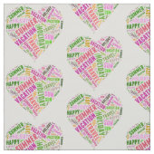 休暇関連語 ファブリック (見本)