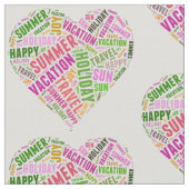 休暇関連語 ファブリック (クローズアップ)