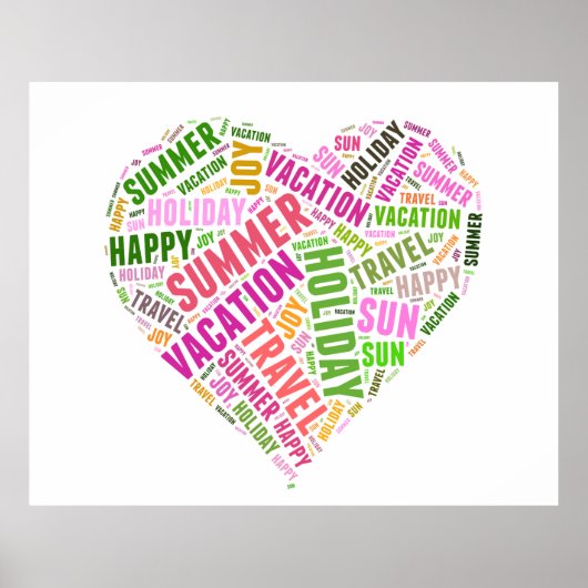 休暇関連語 ポスター (正面)