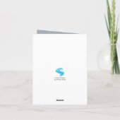 休暇飾のトナカイ シーズンカード (裏面)