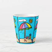 休暇 カフェラテマグ (正面)