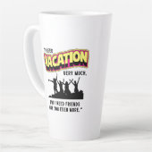 休暇 カフェラテマグ (左アングル)