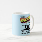 休暇 コーヒーマグカップ (正面右)