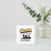 休暇 スクエア名刺 (スタンド正面)