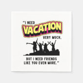 休暇 スタンダードカクテルナプキン (正面)