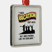 休暇 メタルオーナメント (右)