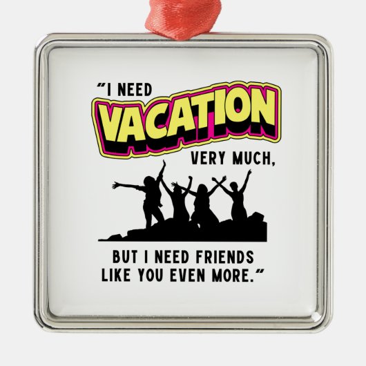 休暇 メタルオーナメント (正面)