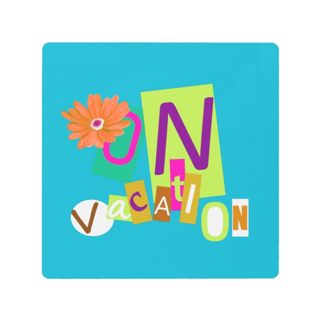 休暇 メタルプリント (正面)