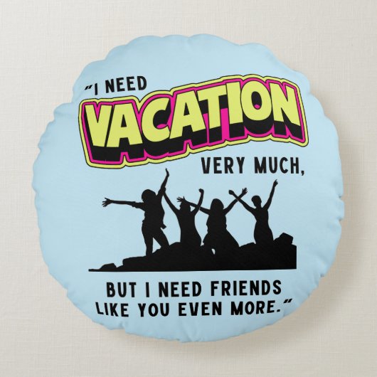 休暇 ラウンドクッション (正面)