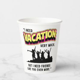 休暇 紙コップ