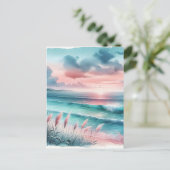 休暇 |美しい海保シーンのTouch ポストカード (スタンド正面)