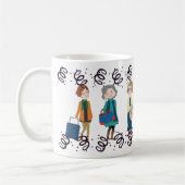 休暇、観光、ワンダーラスト コーヒーマグカップ (左)