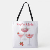 休暇、飲み物など トートバッグ (正面)