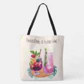 休暇、飲み物など トートバッグ (裏面)