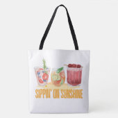 休暇、飲み物など トートバッグ (正面)