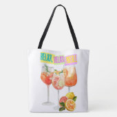 休暇、飲み物など トートバッグ (裏面)