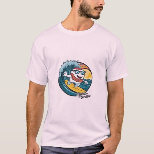 休暇Tシャツを着た歯科医 Tシャツ (正面)