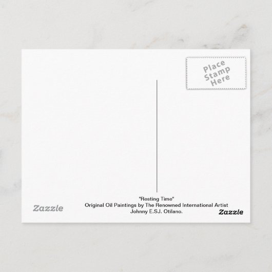 休止時間 ポストカード (裏面)