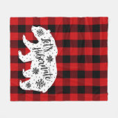 休止状態にしよう|赤いプライド フリースブランケット (正面(横))