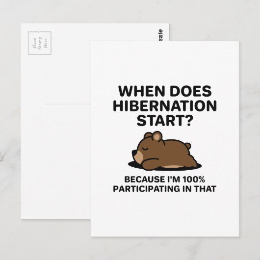 休止状態 ポストカード (正面/裏面)