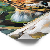 休眠タイガーポートレート ポスター (角)