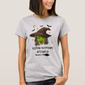 休眠中の魔女の顔が起動 Tシャツ (正面)