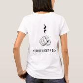 休符の真下にいるんですよ Tシャツ (裏面)
