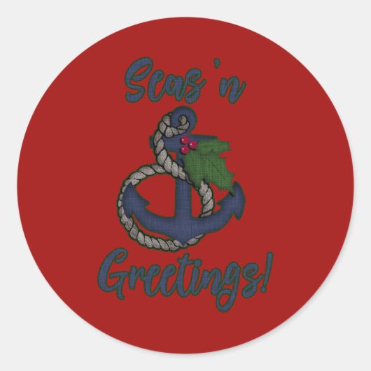 休航海の日 | Seas 'n Greetings ラウンドシール (正面)