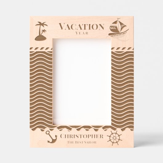 休航海の暇 レーザー彫刻フレーム (正面)