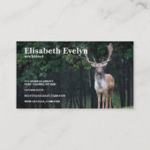 休閑鹿鹿の鹿野生動物 名刺 (裏面)