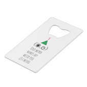 休風変わり日 クレジットカード栓抜き (正面アングル)