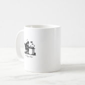 休養にまつわるメンタルヘルスのデザイン コーヒーマグカップ (正面左)