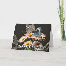 休鮮やか休バタフライハッピーバースデー