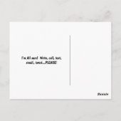 会いたいボーダーコリー犬　かわいい耳の写真 ポストカード (裏面)