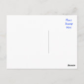 会いたい気持ちを伝える 白いデイジーの花のグリーティングポストカード ポストカード (裏面)