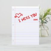 会いたい : ノートの紙 招待状 (スタンド正面)