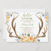 会い、一口に挨拶し、そして男女兼用な(雄ジカの)枝角を見て下さい 招待状 (正面)