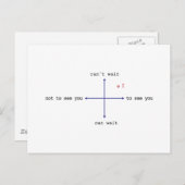 会うのが待ち遠しい ポストカード (正面/裏面)