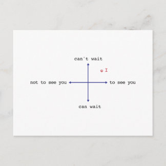 会うのが待ち遠しい ポストカード