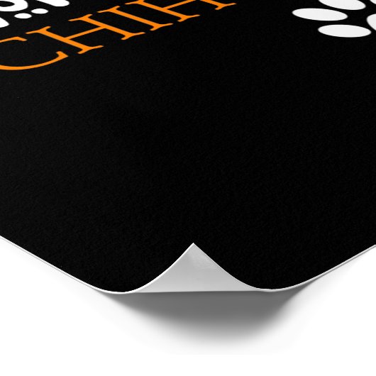 会う人が増えれば増えるほど…チワワ版 ポスター (角)