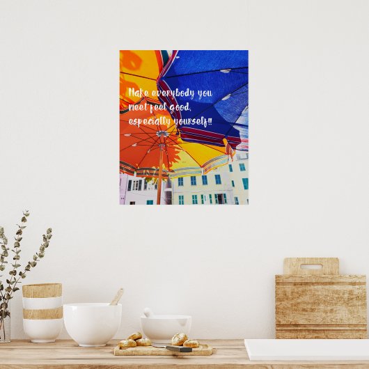 会う人は感じ誰でも良くしなさい！ ポスター (キッチン)