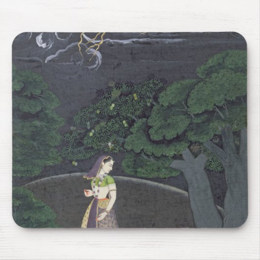 会う約束、Guler、c.1760への彼女の方法の女性 マウスパッド (正面)