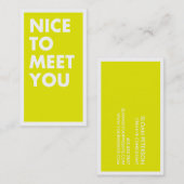 会えてうれしい名刺 名刺 (正面/裏面)