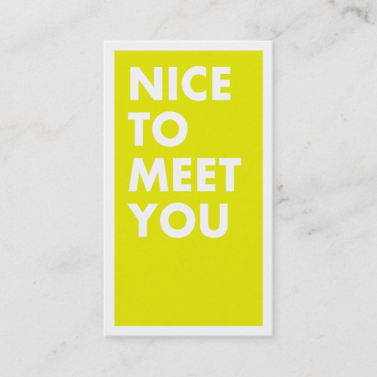 会えてうれしい名刺 名刺 (正面)